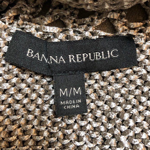 Silver thick banana republic top - Picture 3 of 4